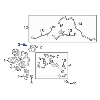 Ford OE - Turbocharger Mounting Bolt