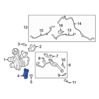Ford OE - Left Turbocharger Bracket