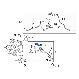 Ford OE - Turbocharger Oil Line O-Ring