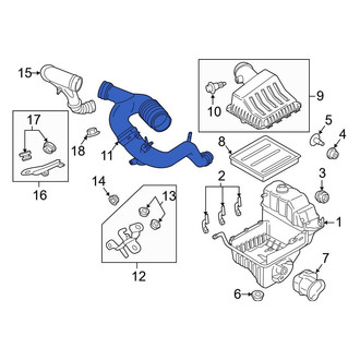 Ford OE - Engine Air Intake Hose