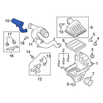 Ford OE - Engine Air Intake Hose