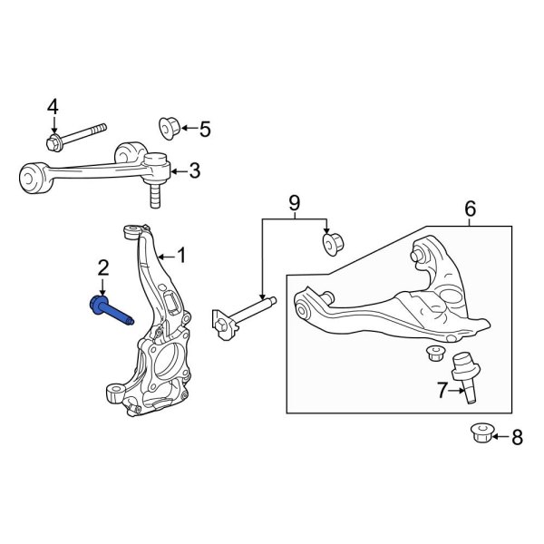 Steering Knuckle Bolt