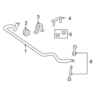 Ford OE - Front Suspension - Stabilizer Bar & Components (RWD)