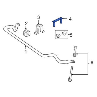Ford OE - Suspension Stabilizer Bar Bracket Bolt