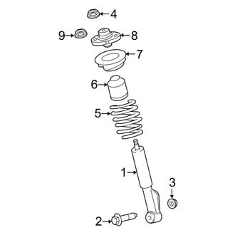 Ford OE - Front Suspension - Struts & Components (W/O Continuous Damping), (4WD)
