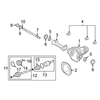 Ford OE - Front Left CV Axle Assembly
