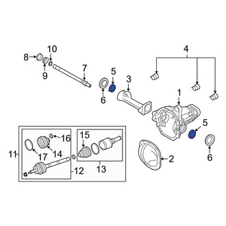 Ford OE - Front Drive Axle Shaft Bearing