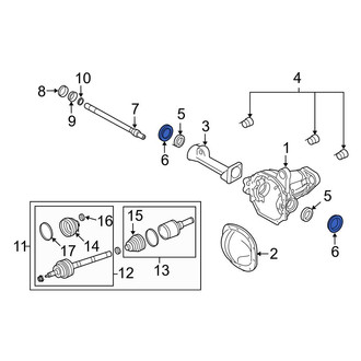 Ford OE - Front Drive Axle Shaft Seal
