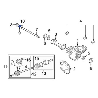 Ford OE - Front Drive Axle Shaft Bearing