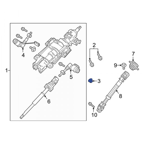 Steering Column Nut