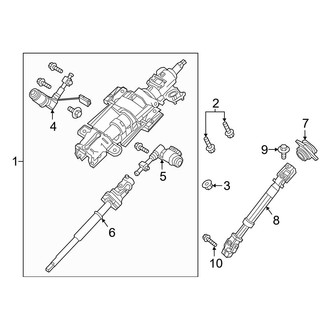 Ford OE - Steering Column Assembly (With Power Adjust)