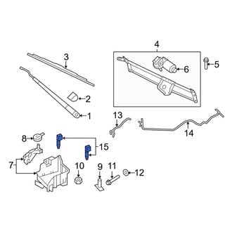 Ford OE - Front Windshield Washer Nozzle