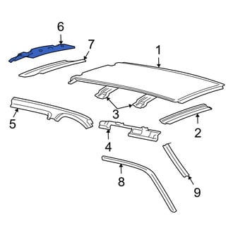 Ford OE - Outer Roof Header Panel