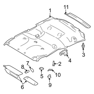 Ford OE - Roof - Interior Trim (With Sunroof), (EL King Ranch / EL Limited / EL XL / EL XLT)
