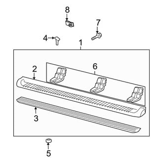 Ford OE - Pillars, Rocker & Floor - Running Board (Moulded, W/O Step Pad), (EL King Ranch / EL Limited / EL XL / EL XLT)