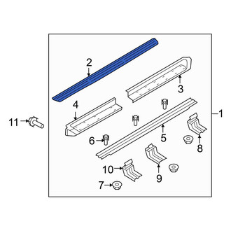 Ford OE - Right Running Board Step Pad