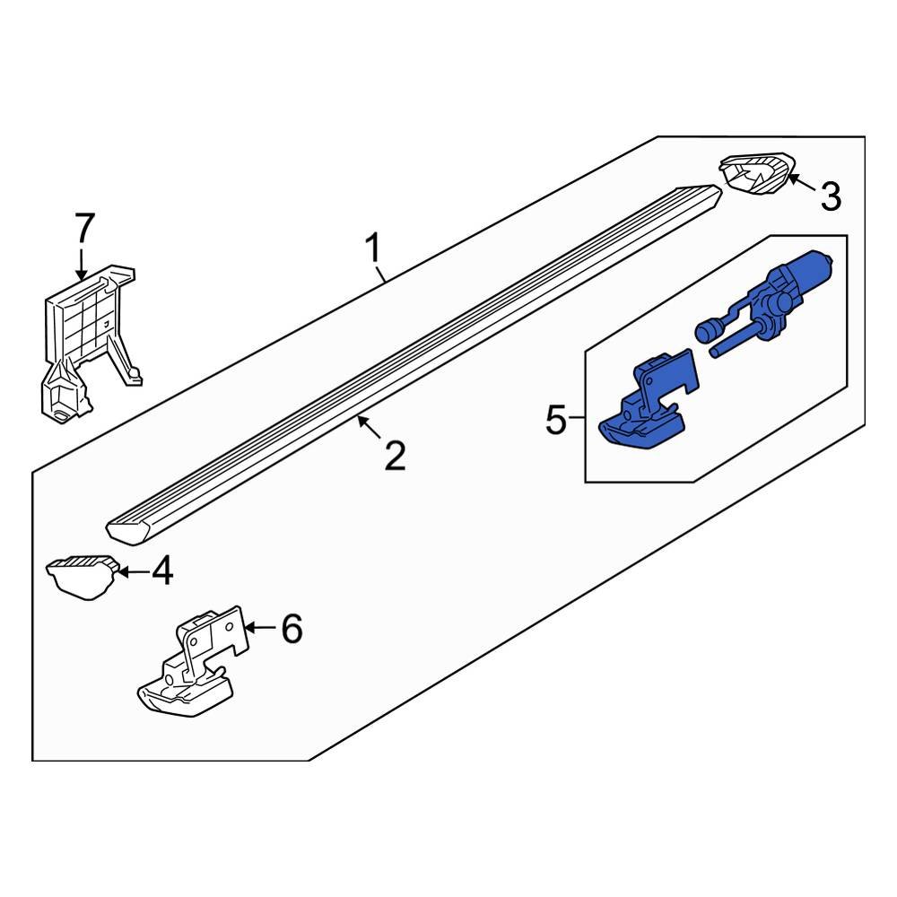 Ford OE FL7Z16A506B Front Right Running Board Mounting Bracket