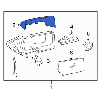 Ford OE - Front Right Door Mirror Cover