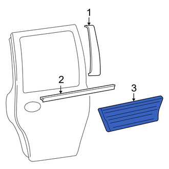Ford OE - Front Right Door Molding