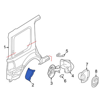 Ford OE - Rear Left Quarter Panel Splash Shield