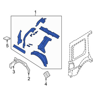 Ford OE - Rear Right Outer Quarter Panel