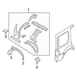Ford OE - Quarter Panel - Inner Structure