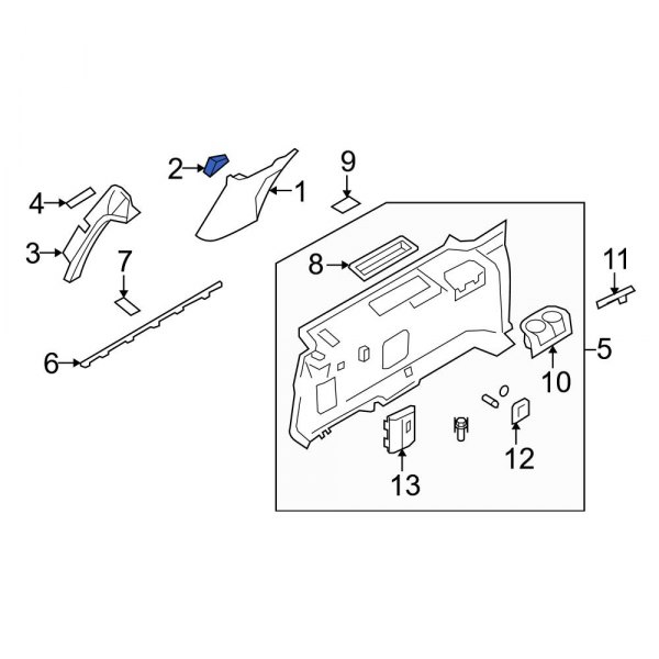 Quarter Panel Trim Panel Clip