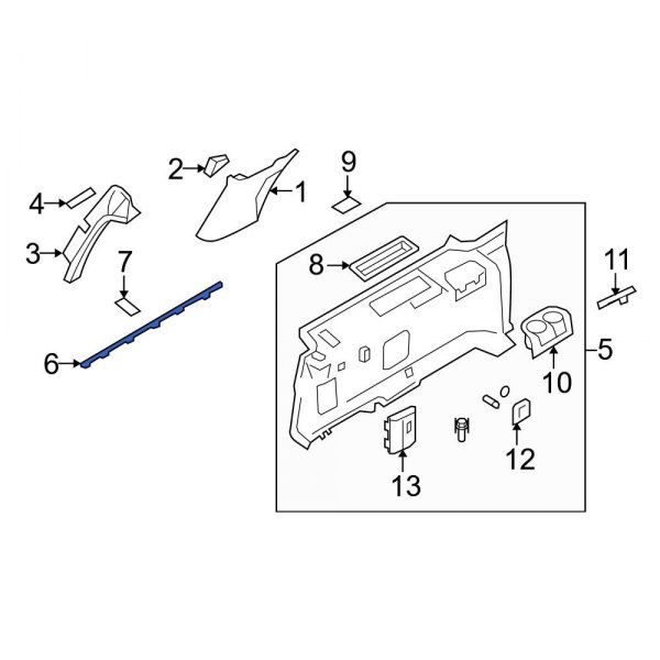 Quarter Panel Trim Panel Clip