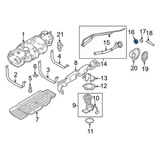Ford OE - Fuel Filler Neck Mount Plate