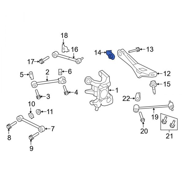 Suspension Control Arm Nut