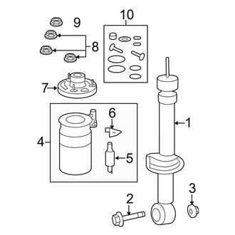 Ford OE - Rear Suspension - Shocks & Components (With Load Leveling)