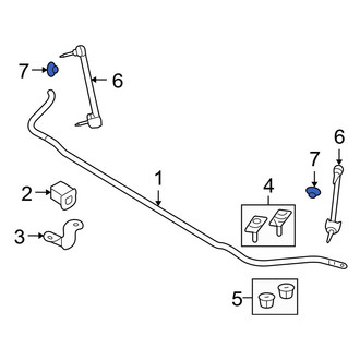 Ford OE - Front Suspension Stabilizer Bar Link Nut