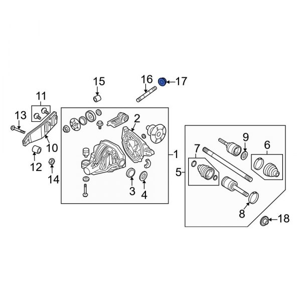 Differential Mount Nut