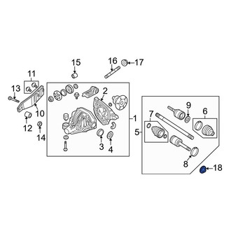 Ford OE - Rear CV Joint Nut