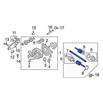 Ford OE - Rear Right CV Axle Assembly