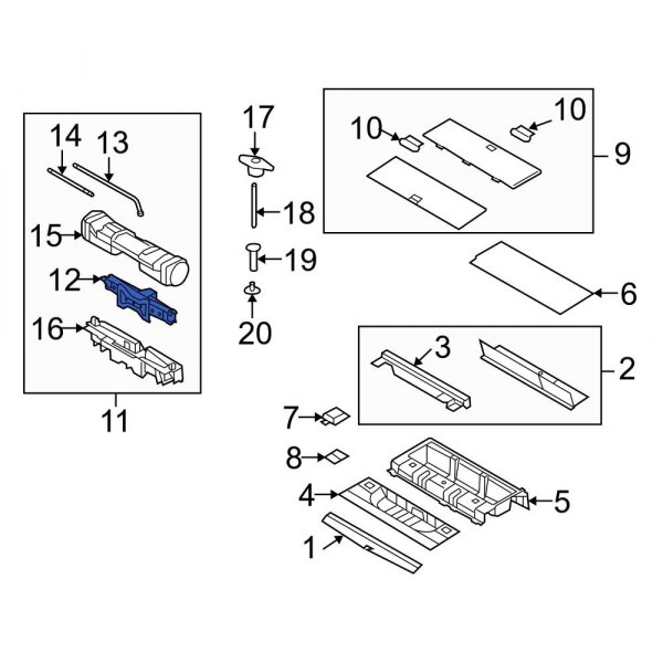 Ford OE 7L1Z17080AC Floor Jack