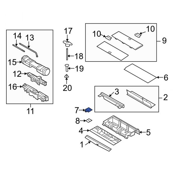 Trunk Trim Panel Insert