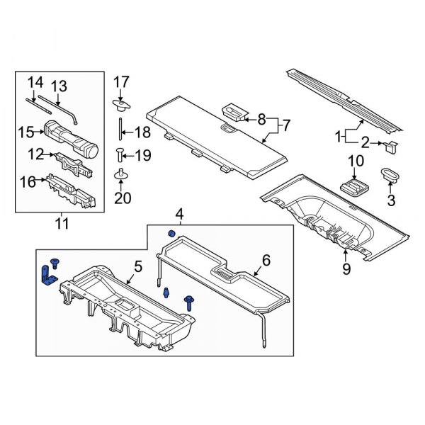 Trunk Floor Access Cover