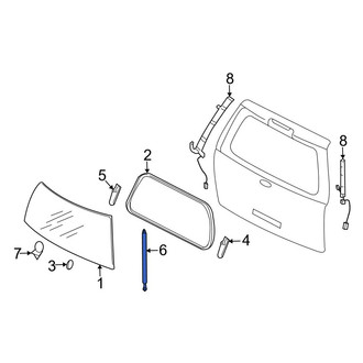 Ford OE - Right Back Glass Lift Support