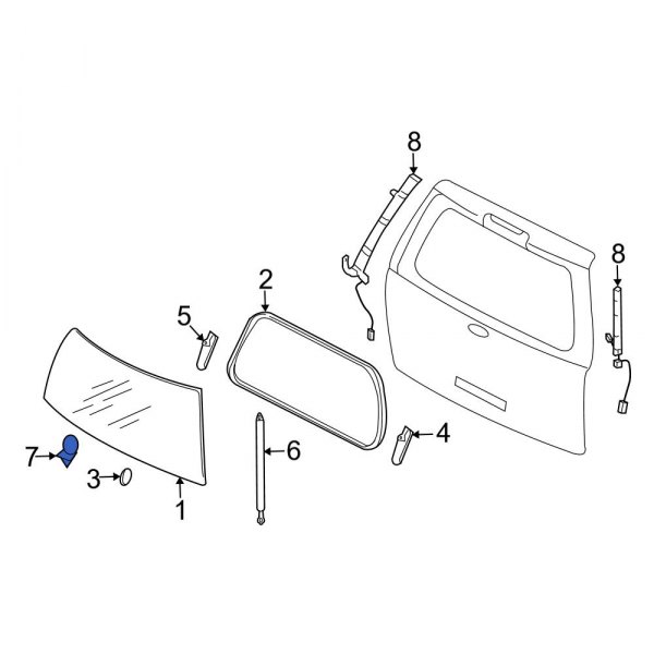 Liftgate Glass Handle