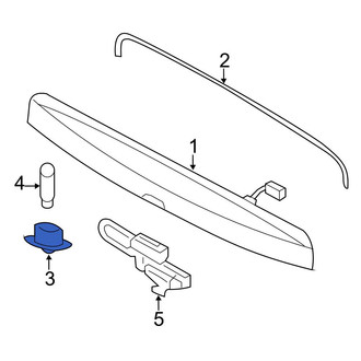 Ford OE - Rear License Plate Light Lens
