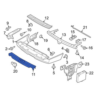 Ford OE - Rear Bumper Cover Support Rail