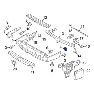 Ford OE - Bumper Cover Nut