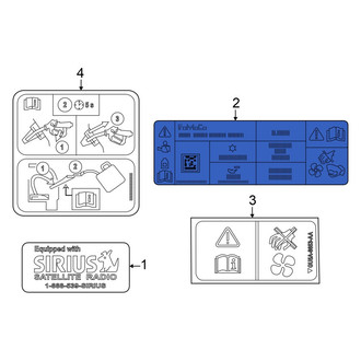 Ford OE - A/C System Information Label