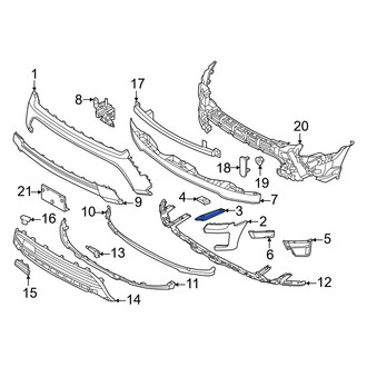 Ford OE - Front Left Outer Bumper Cover Bracket