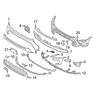 Ford OE - Roof Bow Nut