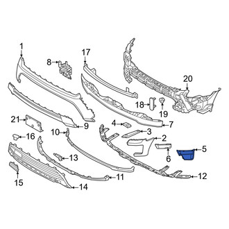 Ford OE - Front Left Inner Bumper Cover Spacer Panel