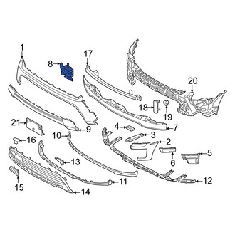 Ford OE - Front Left Inner Bumper Cover Bracket