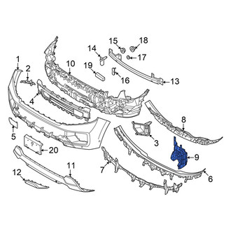 Ford OE - Front Left Radiator Support Air Deflector