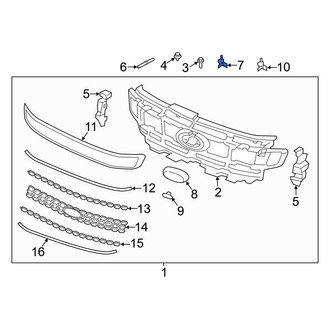 Ford OE - Grille Reinforcement Clip